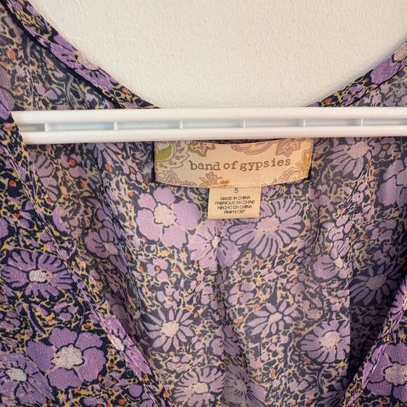 Band of Gypsies Purple Midi Dress Size S - Picture 3 of 3